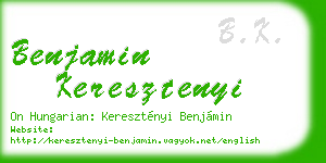 benjamin keresztenyi business card